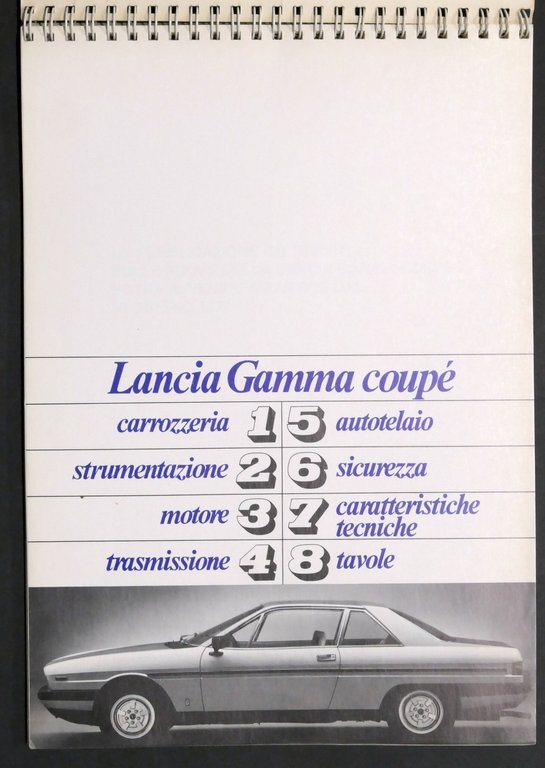 Pubblicità auto - Brochure Lancia Gamma Coupè - 1977