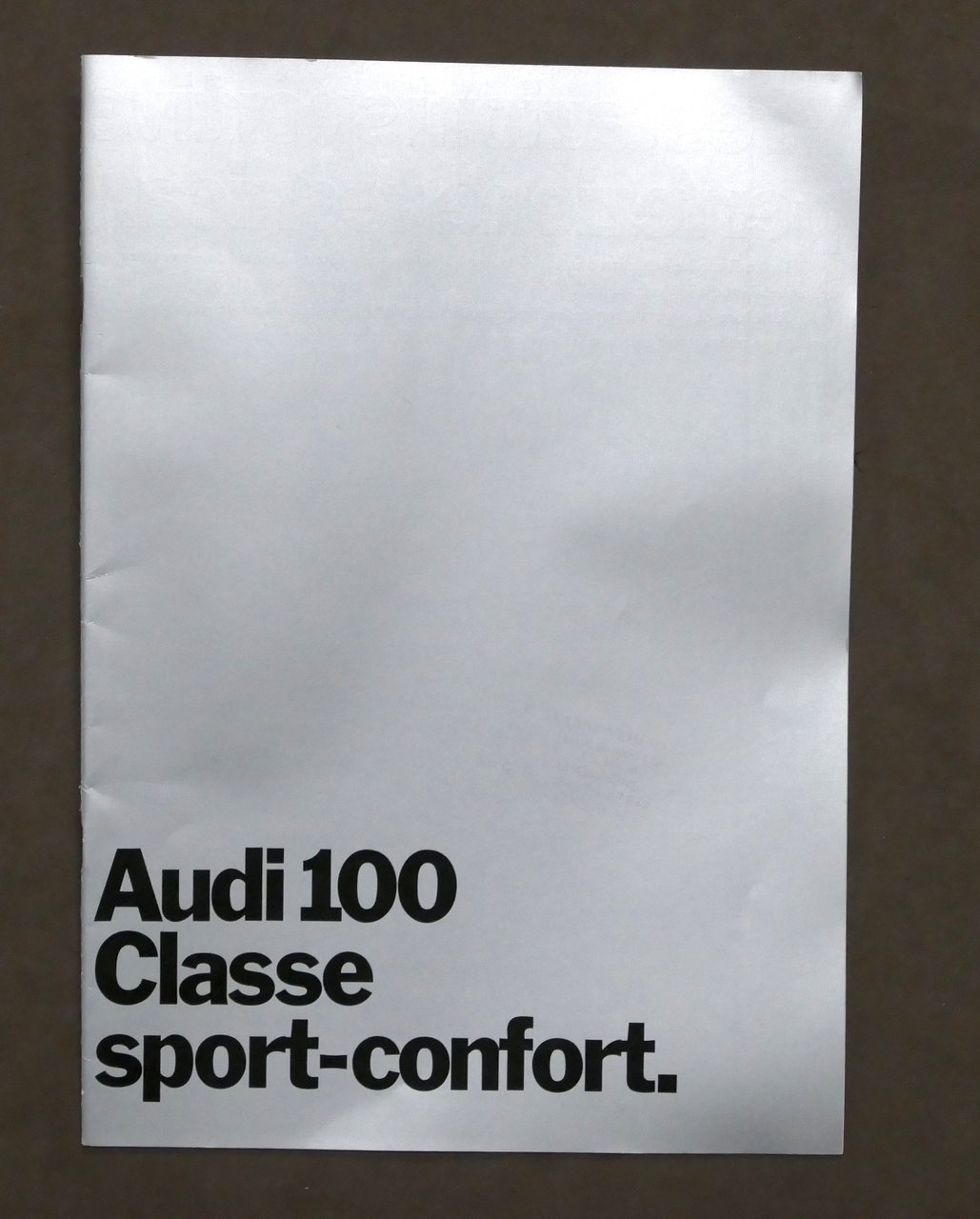 Pubblicità Automobilismo - Brochure Audi 100 Classe Sport-Confort - anni …