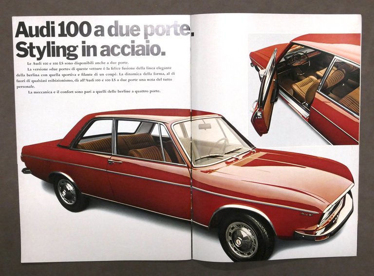 Pubblicità Automobilismo - Brochure Audi 100 Classe Sport-Confort - anni …