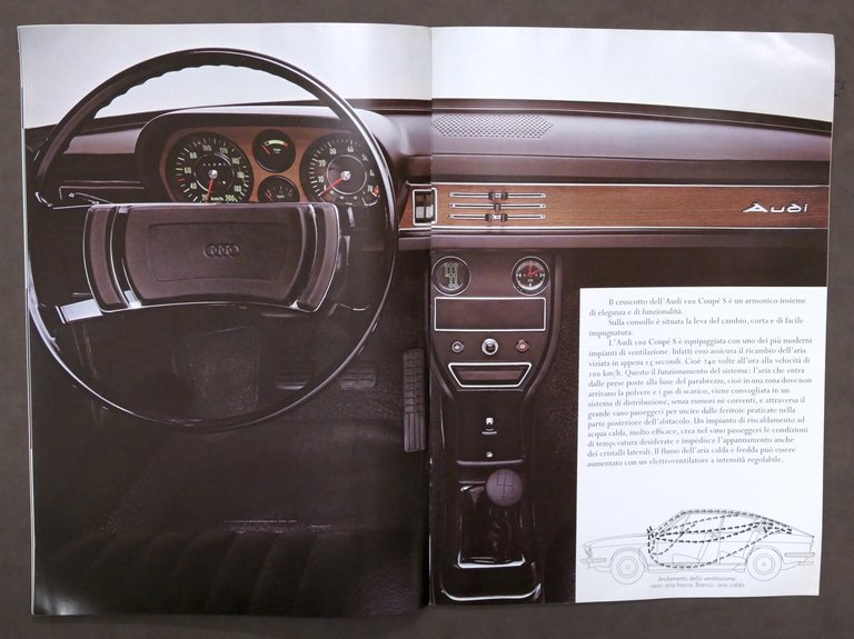 Pubblicità Automobilismo - Brochure Audi 100 Coupé S - 1970 …