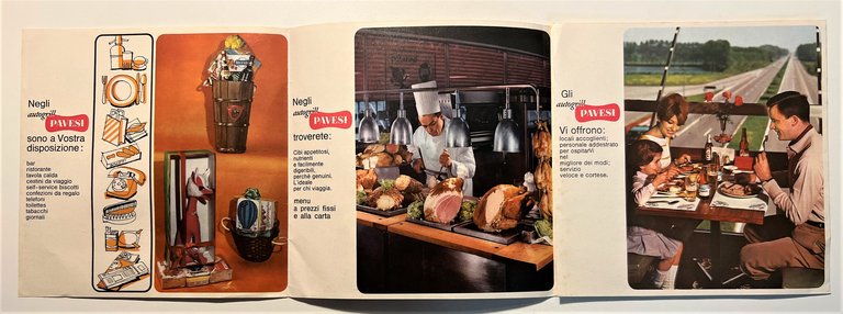 Pubblicità Brochure - Autogrill Pavesi - Bar Ristorante - Anni …