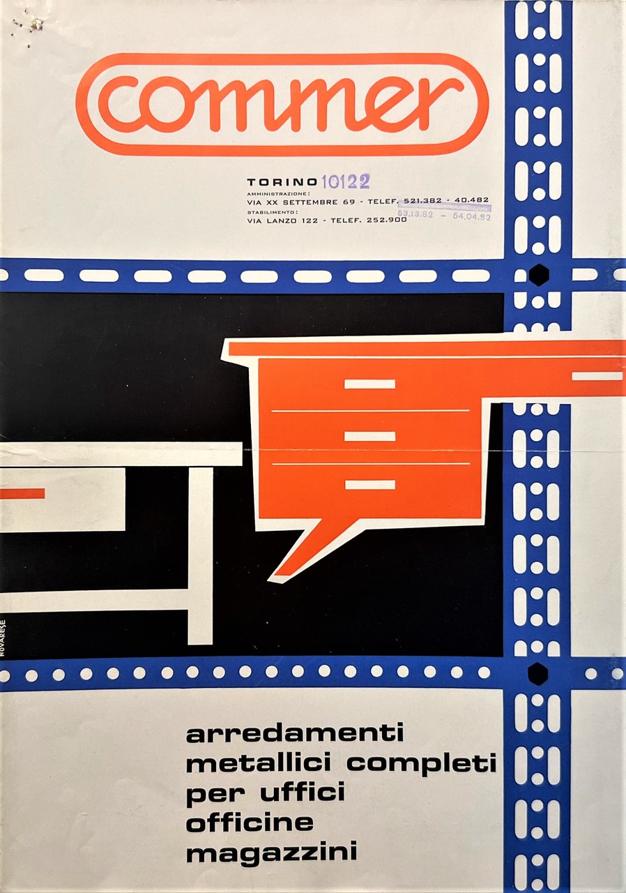 Pubblicità Brochure - Commer - Arredamenti Metallici - Anni '70 …