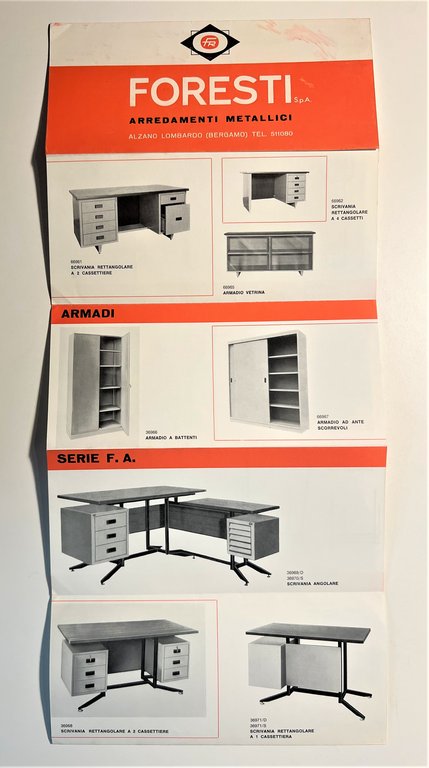 Pubblicità Brochure - Foresti S.p.A. - Arredamenti Metallici - Anni …