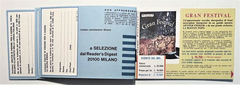 Pubblicità Brochure - Il Catalogo di Selezioni - Anni '60