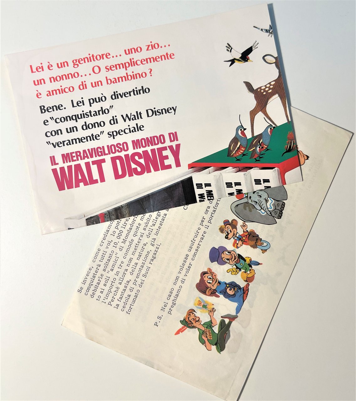 Pubblicità Brochure - Il Meraviglioso Mondo di Walt Disney - …