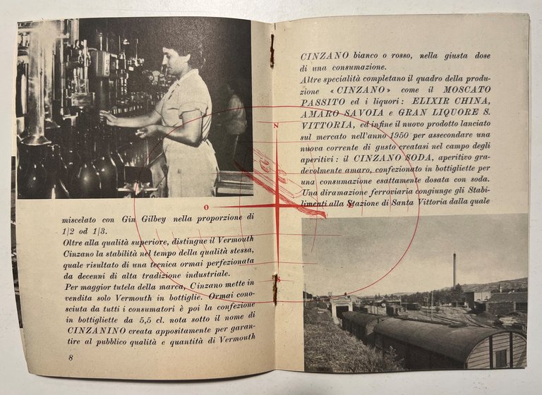 Pubblicità Brochure - Il Vermouth e lo Stabilimento Enologico Cinzano …