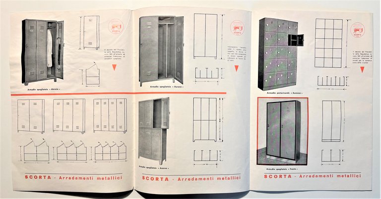 Pubblicità Brochure - Scorta 1908 - Arredamenti Metallici - 1961