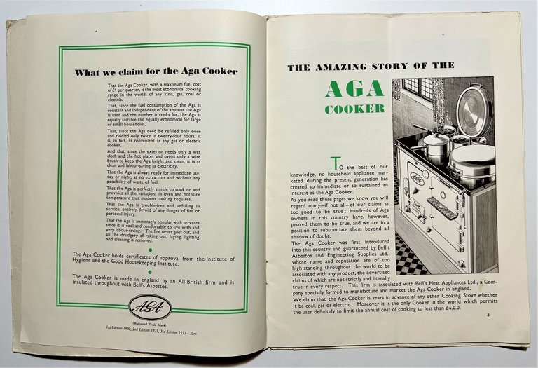 Pubblicità Brochure - The AGA Cooker - 1932 ca.