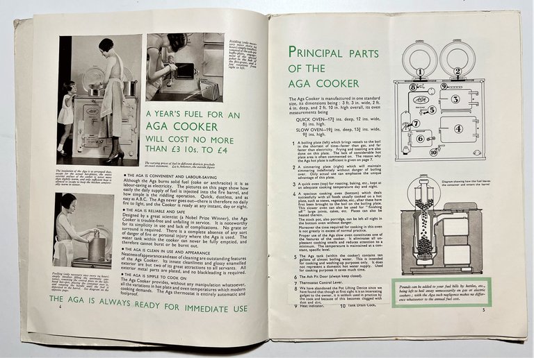 Pubblicità Brochure - The AGA Cooker - 1932 ca.