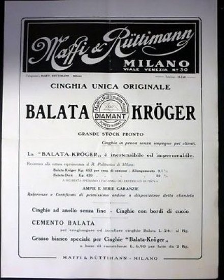 Pubblicità Brochure Articoli Maffi & Ruttimann * | Immagine principale