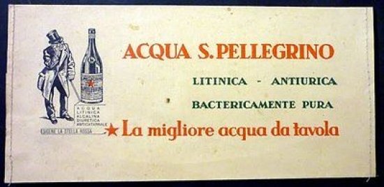Pubblicità Busta Pubblicitaria - Acqua S. Pellegrino - 1950 / … | Immagine principale