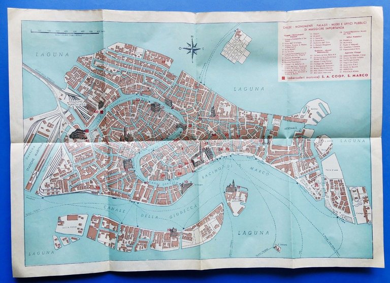 Pubblicità d'epoca - Escursioni Venezia - Servizio Motoscafi S.A. Coop …