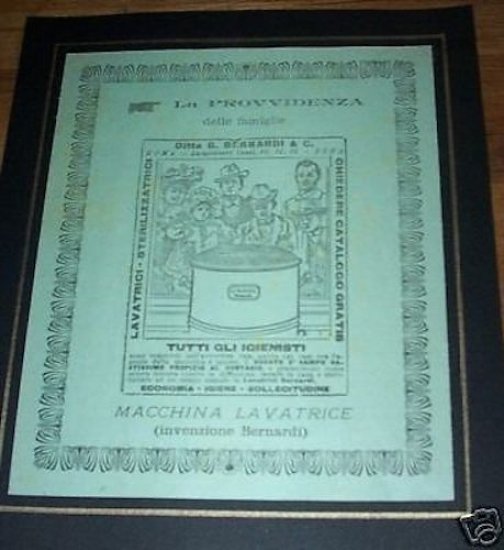 Pubblicità elettrodomestici - lavatrice Bernardi - 1906 | Immagine principale