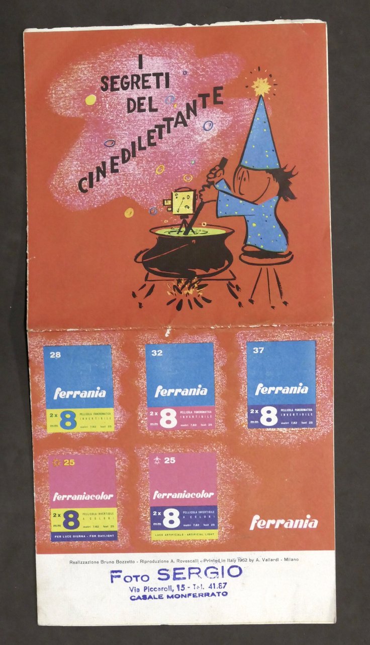 Pubblicità Ferrania - I segreti del dilettante - Disegni di …