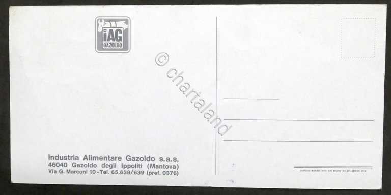Pubblicità Industria Alimentare Gazoldo - Cartolina Squadra Ciclistica 1969