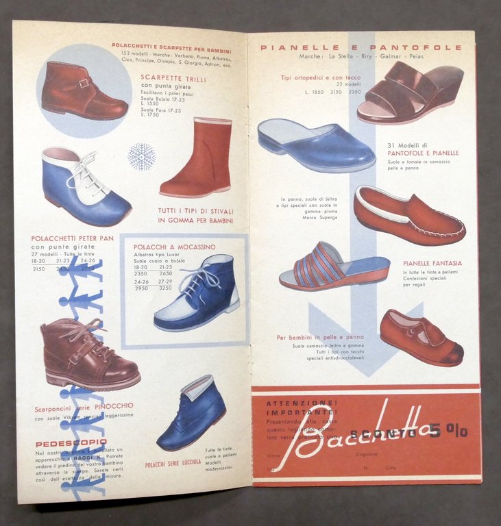 Pubblicità Moda - Brochure Calzature Pelletterie Bacchetta - Torino - …