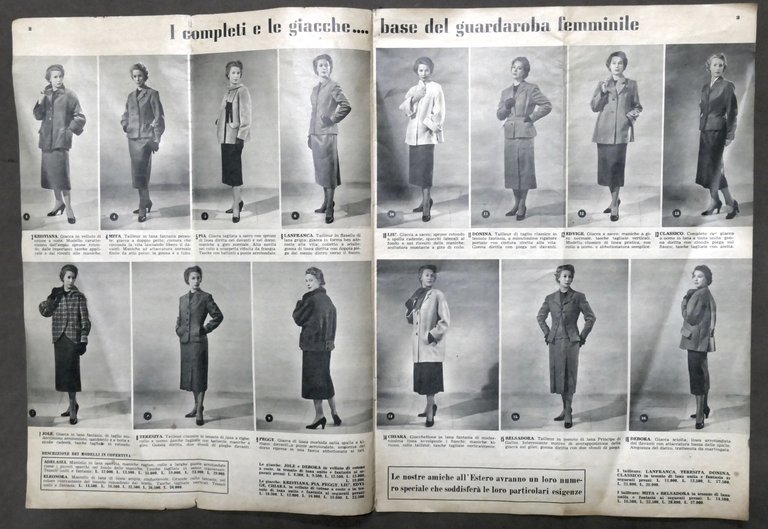 Pubblicità Moda - Marlux vendita corrispondenza - Stampa propagandistica 1952