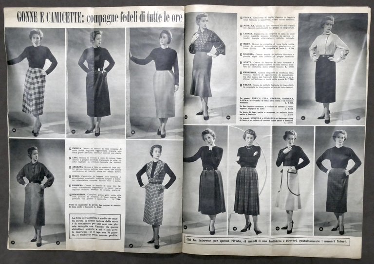 Pubblicità Moda - Marlux vendita corrispondenza - Stampa propagandistica 1952