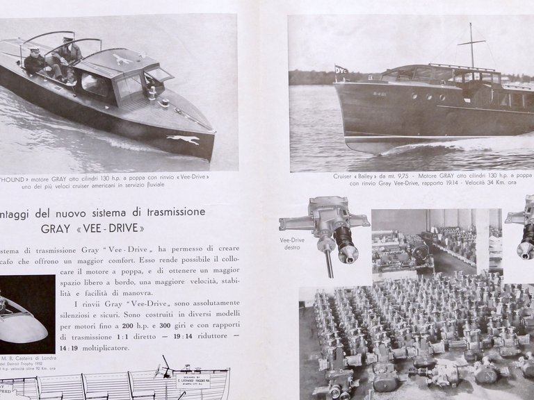 Pubblicità Nautica - Brochure Motori Gray marini per imbarcazioni - … | Immagine Gallery 3