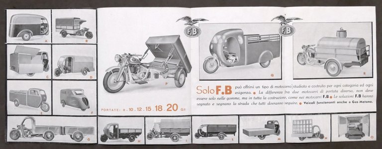 Pubblicità trasporti - Brochure F.B Motocarri - Milano - Potenti … | Immagine Gallery 2