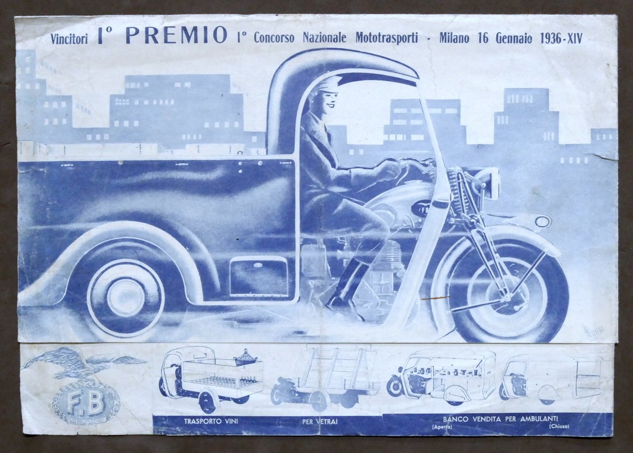 Pubblicità trasporti - Brochure Motofurgoni F.B - Milano - 1936 | Immagine principale