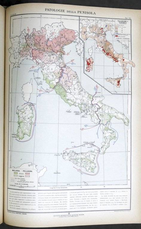 Pullè - Italia - Genti e favelle Disegno antopologico-linguistico Atlante …