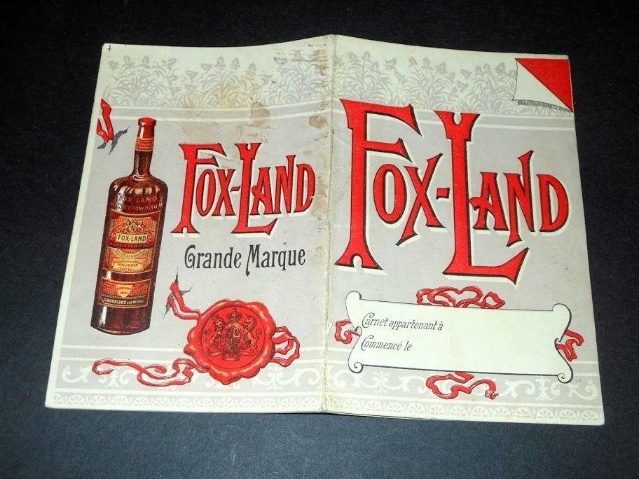 Quaderno Pubblicità Liquori Rum Fox-Land