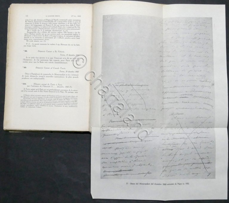 Questione Romana anni 1860-1861 - Carteggio Conte di Cavour - …