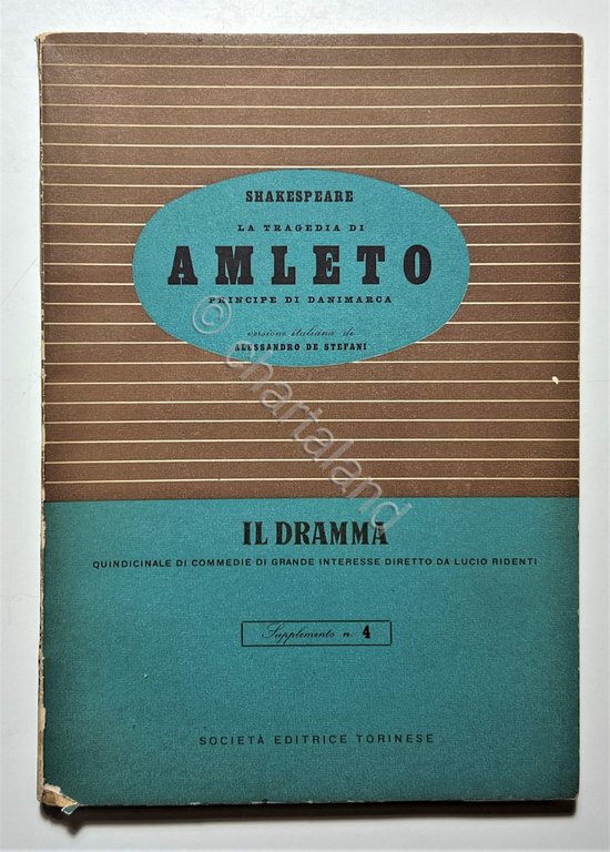Quindicinale - Il Dramma N. 4 - Shakespeare - La …