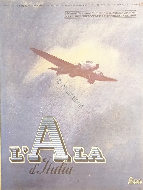 Quindicinale dell'Aviazione Fascista - L'Ala d'Italia - 15/28 Febbraio 1939