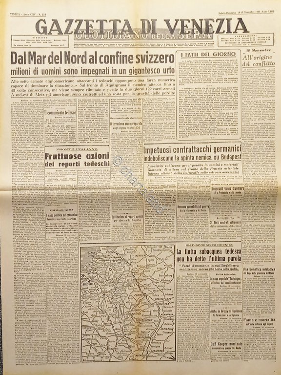 Quotidiano - Gazzetta di Venezia N. 276 - 1944 - …