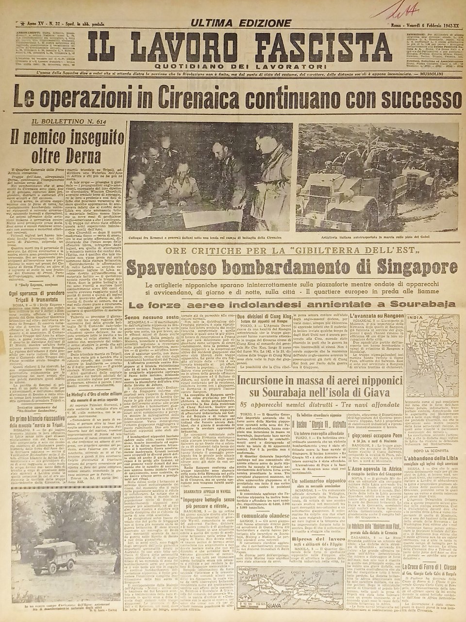 Quotidiano - Il Lavoro Fascista n. 32 - 1942 Le …
