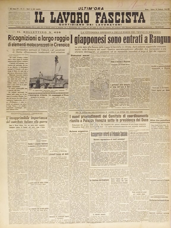 Quotidiano - Il Lavoro Fascista n. 51 - 1942 I … | Immagine Gallery 2
