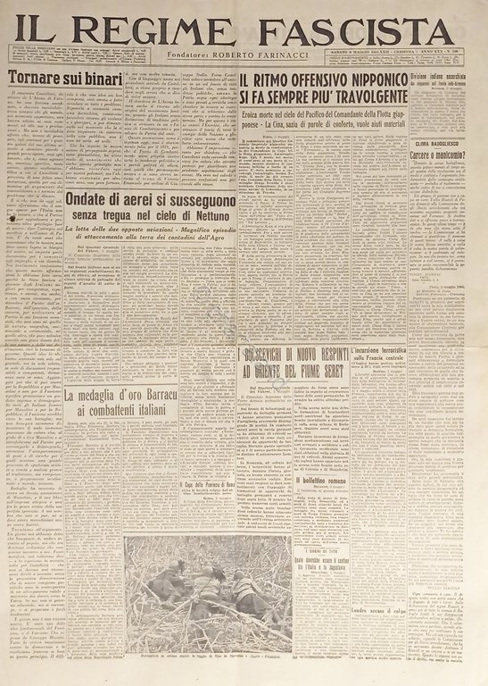 Quotidiano - Il Regime Fascista n. 108 - 1944 Il …