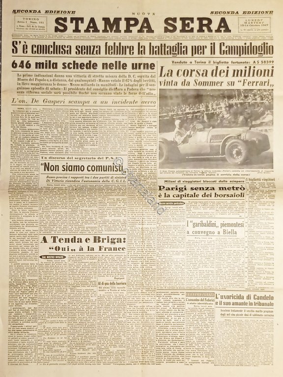 Quotidiano di Torino - Stampa Sera N. 151 - La …