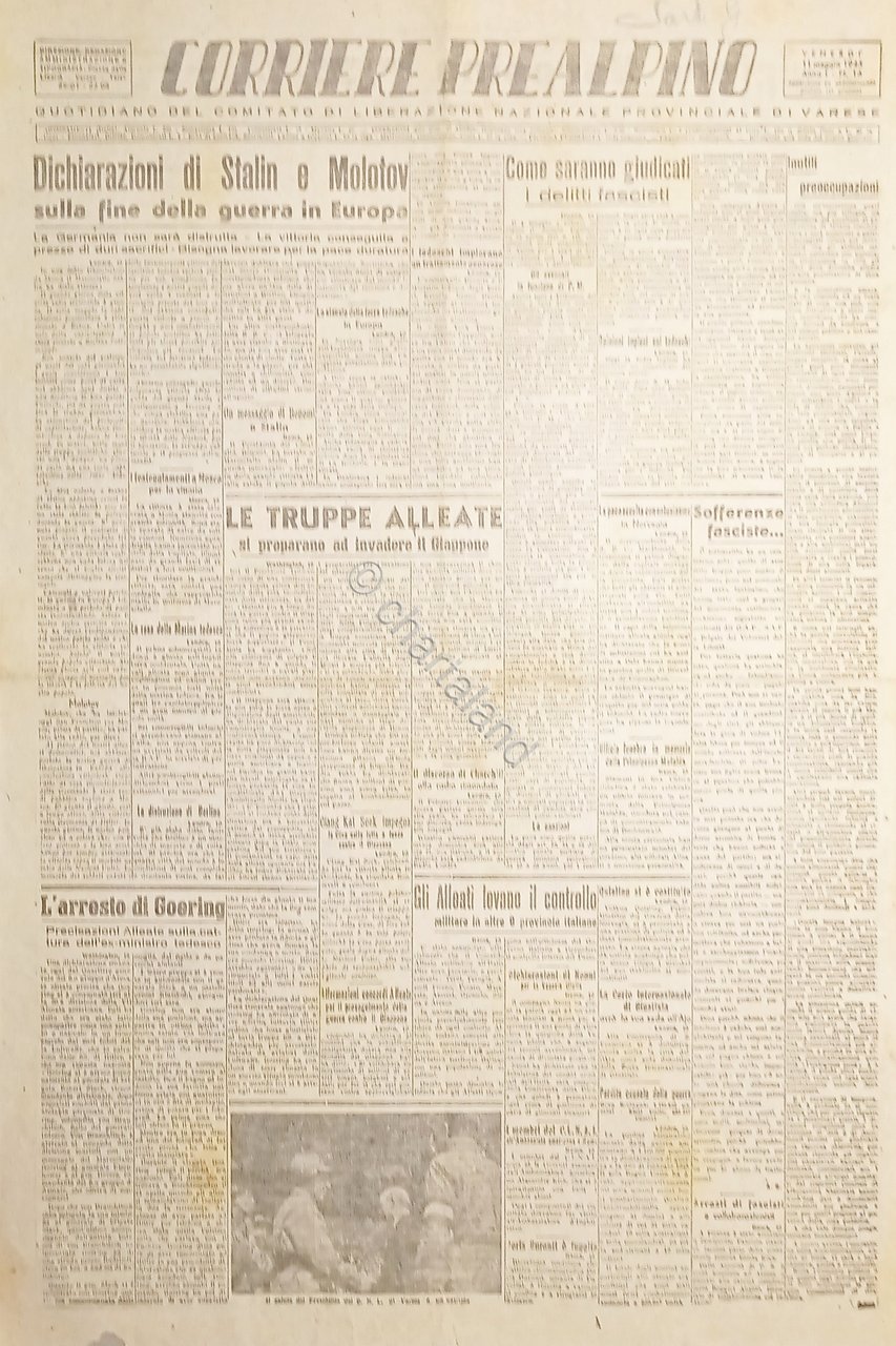Quotidiano di Varese - Corriere Prealpino N. 16 Anno I …
