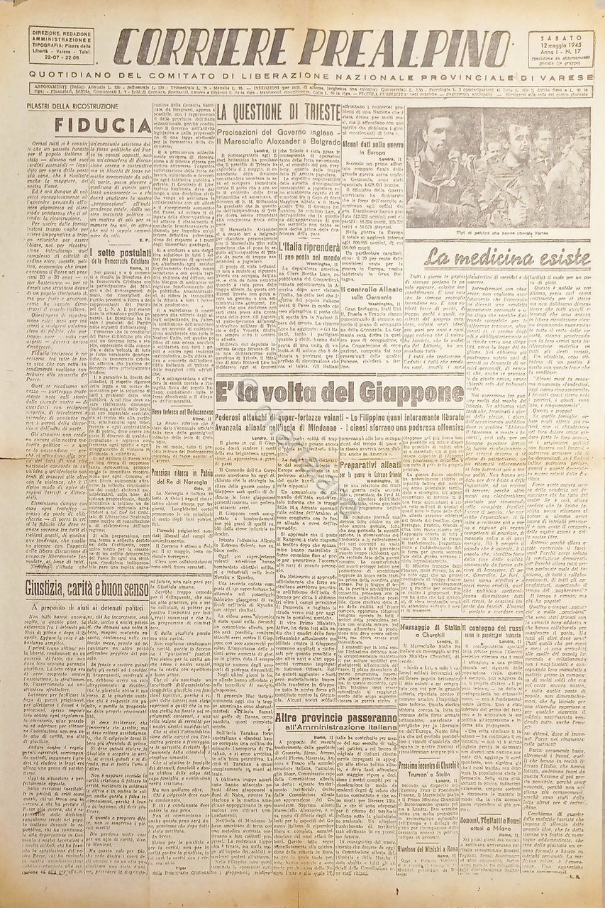 Quotidiano di Varese - Corriere Prealpino N. 17 Anno I …