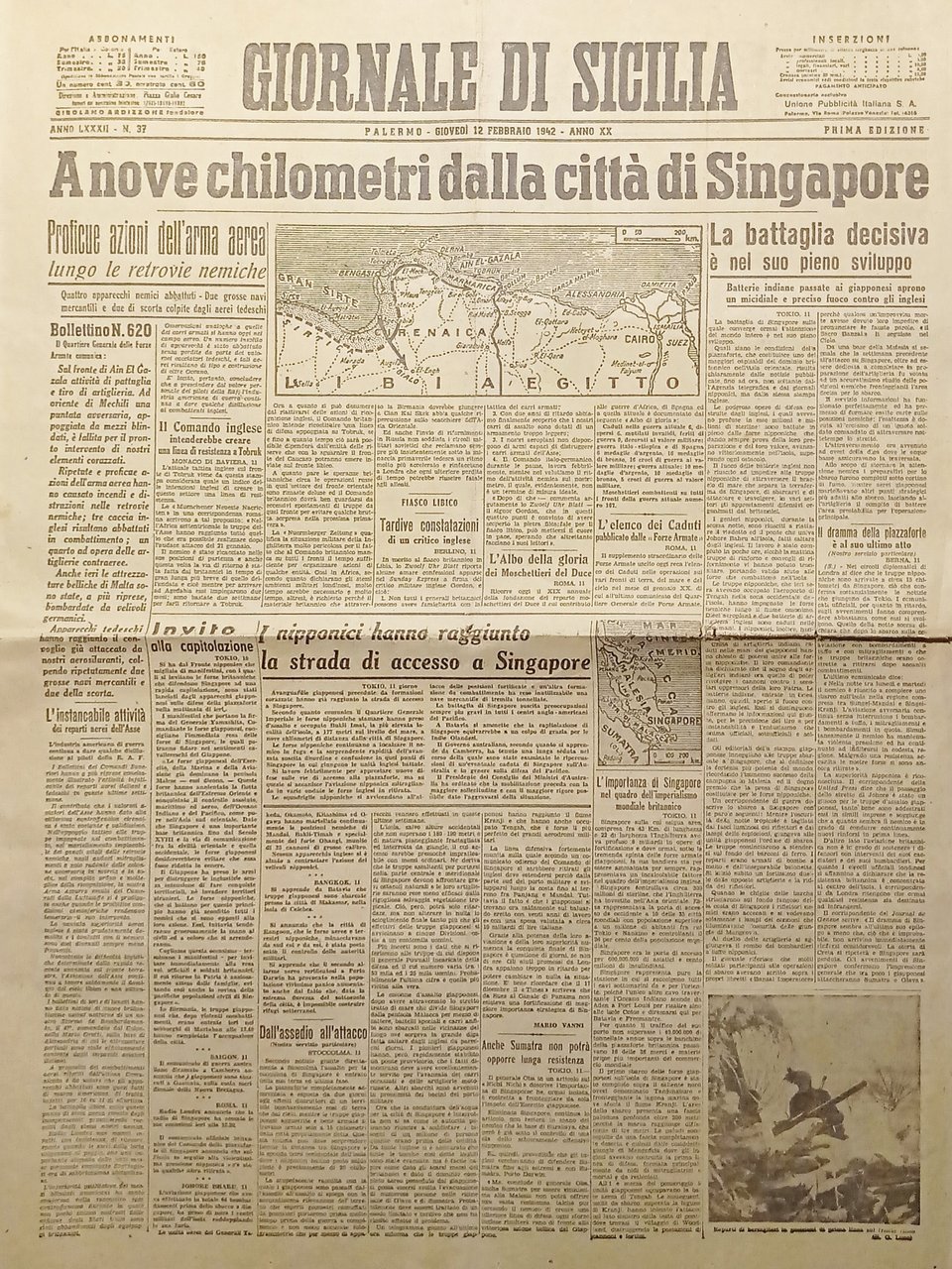 Quotidiano Giornale di Sicilia N. 37 - A 9 km …