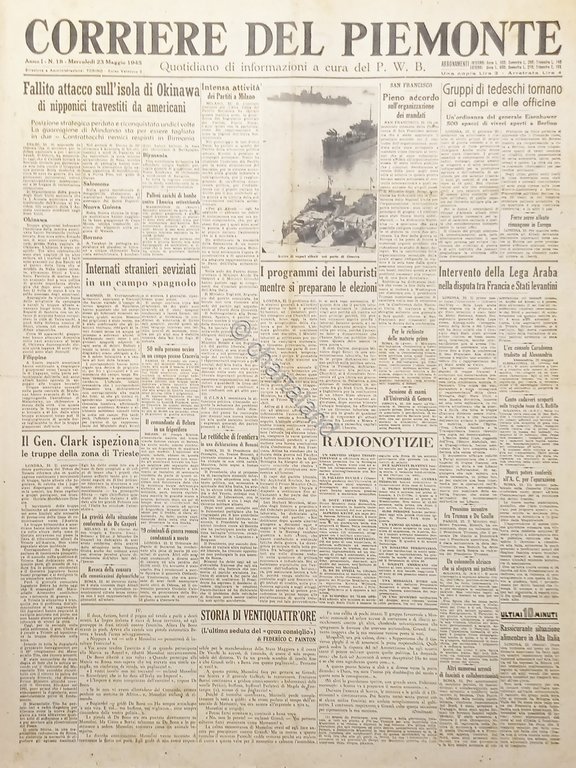 Quotidiano P. W. B. - Corriere del Piemonte N. 18 …