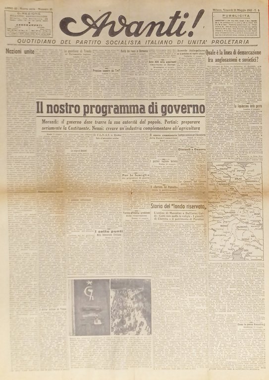 Quotidiano Socialista - Avanti! N. 16 - 1945 Il nostro … | Immagine Gallery 1