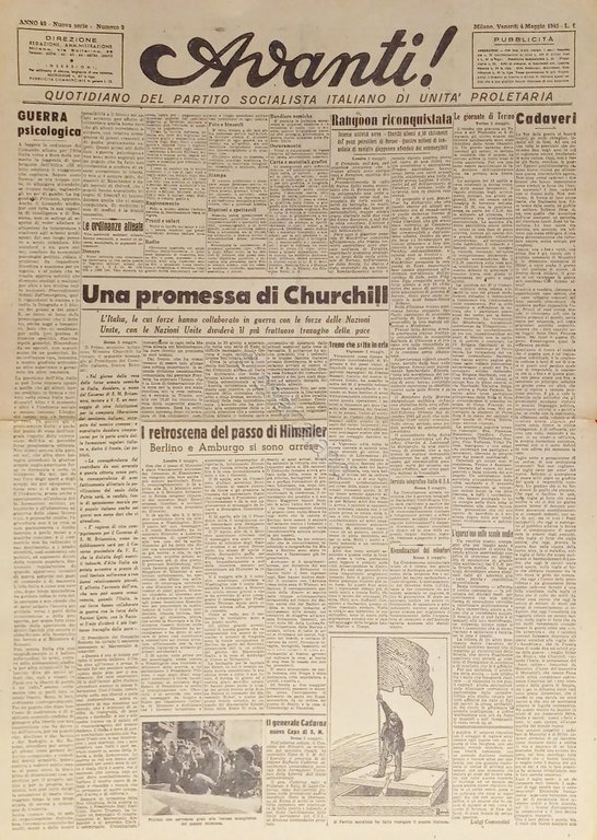 Quotidiano Socialista - Avanti! N. 9 - 1945 - Una … | Immagine Gallery 2