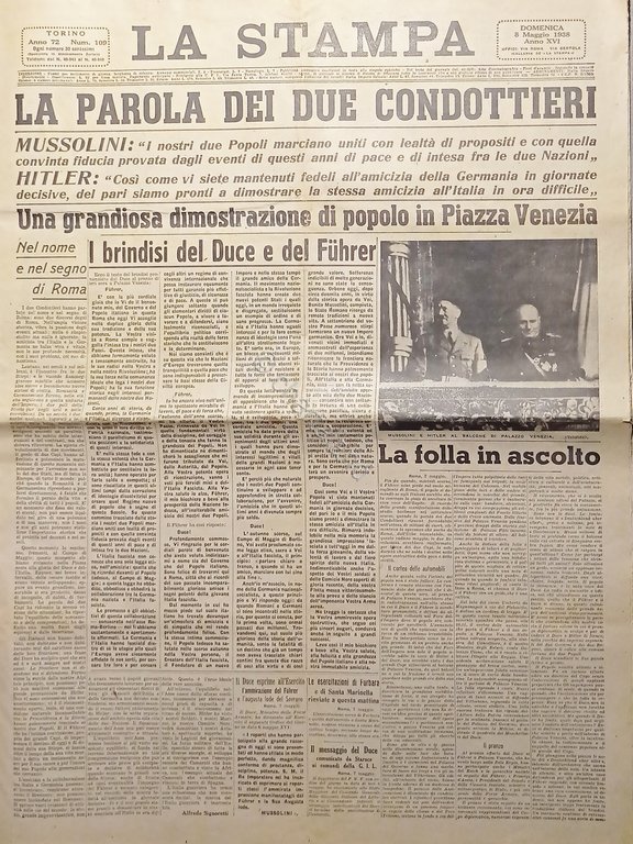 Quotidiano Torino - La Stampa N. 109 - La Parole …