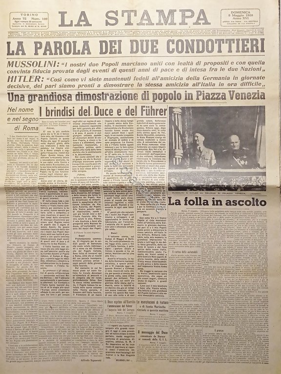 Quotidiano Torino - La Stampa N. 109 - La Parole …