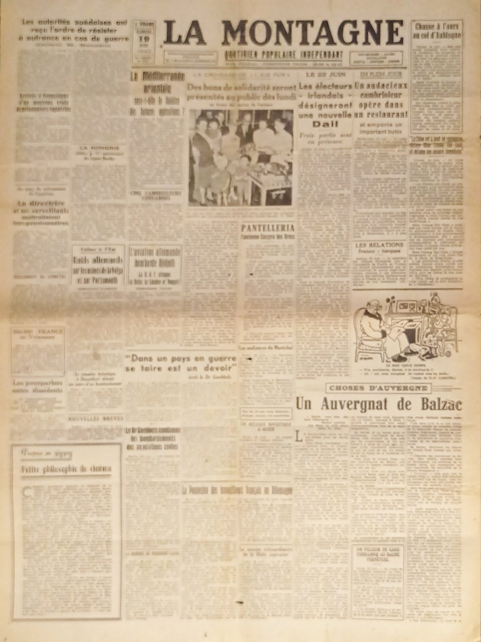 Quotidien - La Montagne N. 8490 - 1943 Les électeurs … | Immagine principale