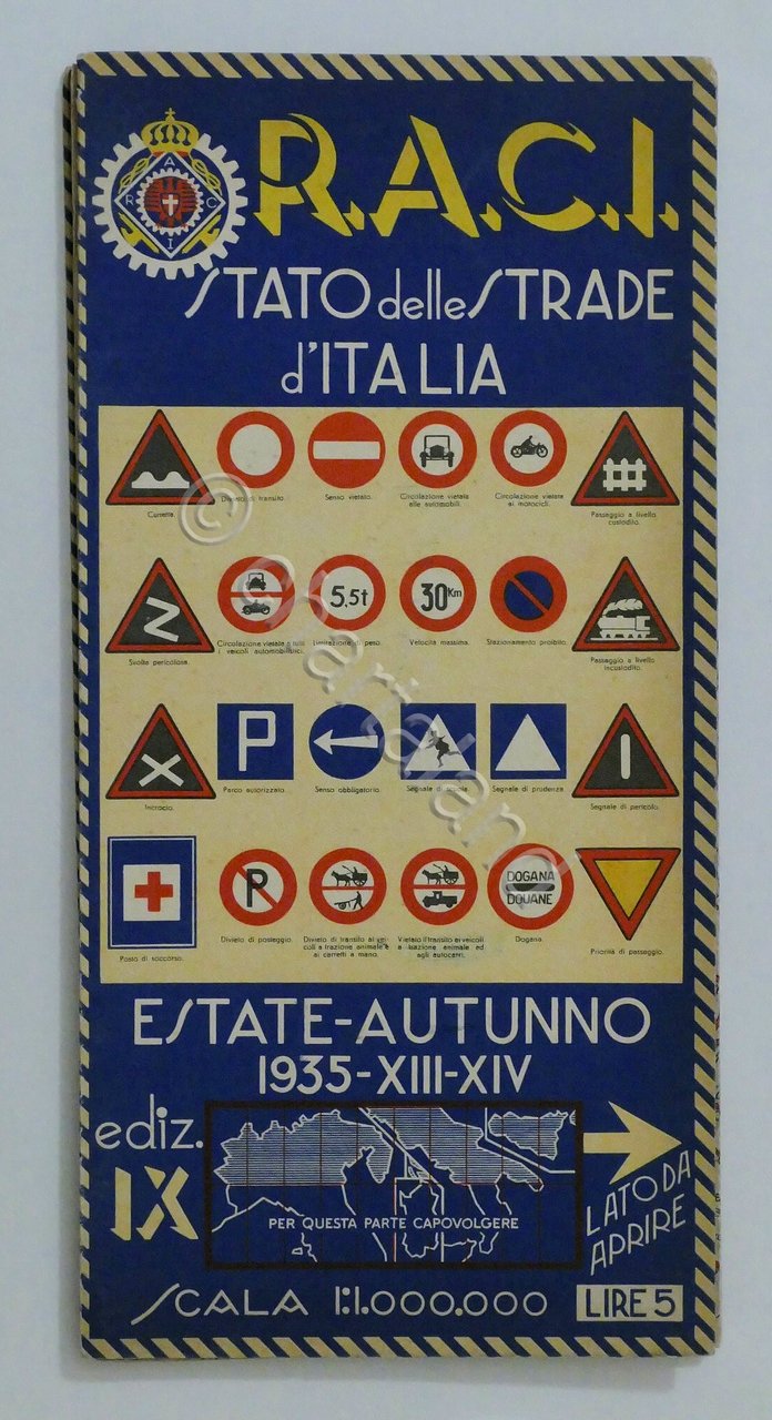 R.A.C.I. - Carta Stato delle Strade d'Italia - Estate Autunno …