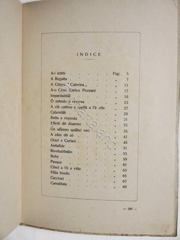 R. Gandolfo - Mescolanza - Versi in dialetto genovese - … | Immagine Gallery 3