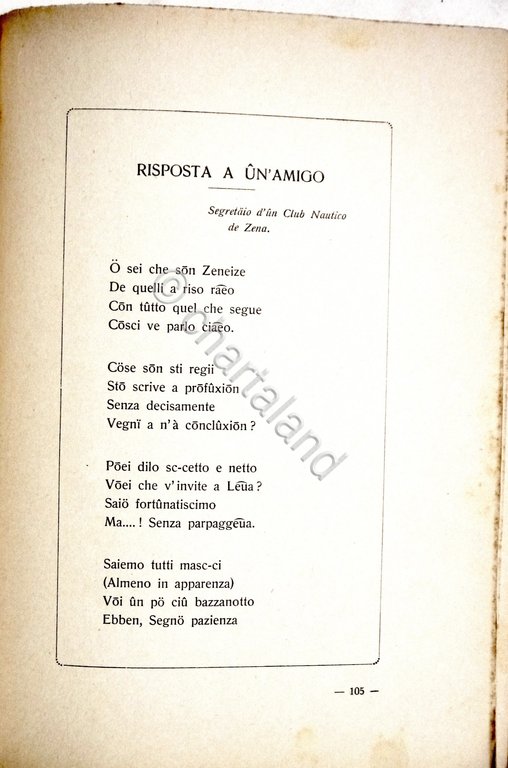 R. Gandolfo - Mescolanza - Versi in dialetto genovese - … | Immagine Gallery 5