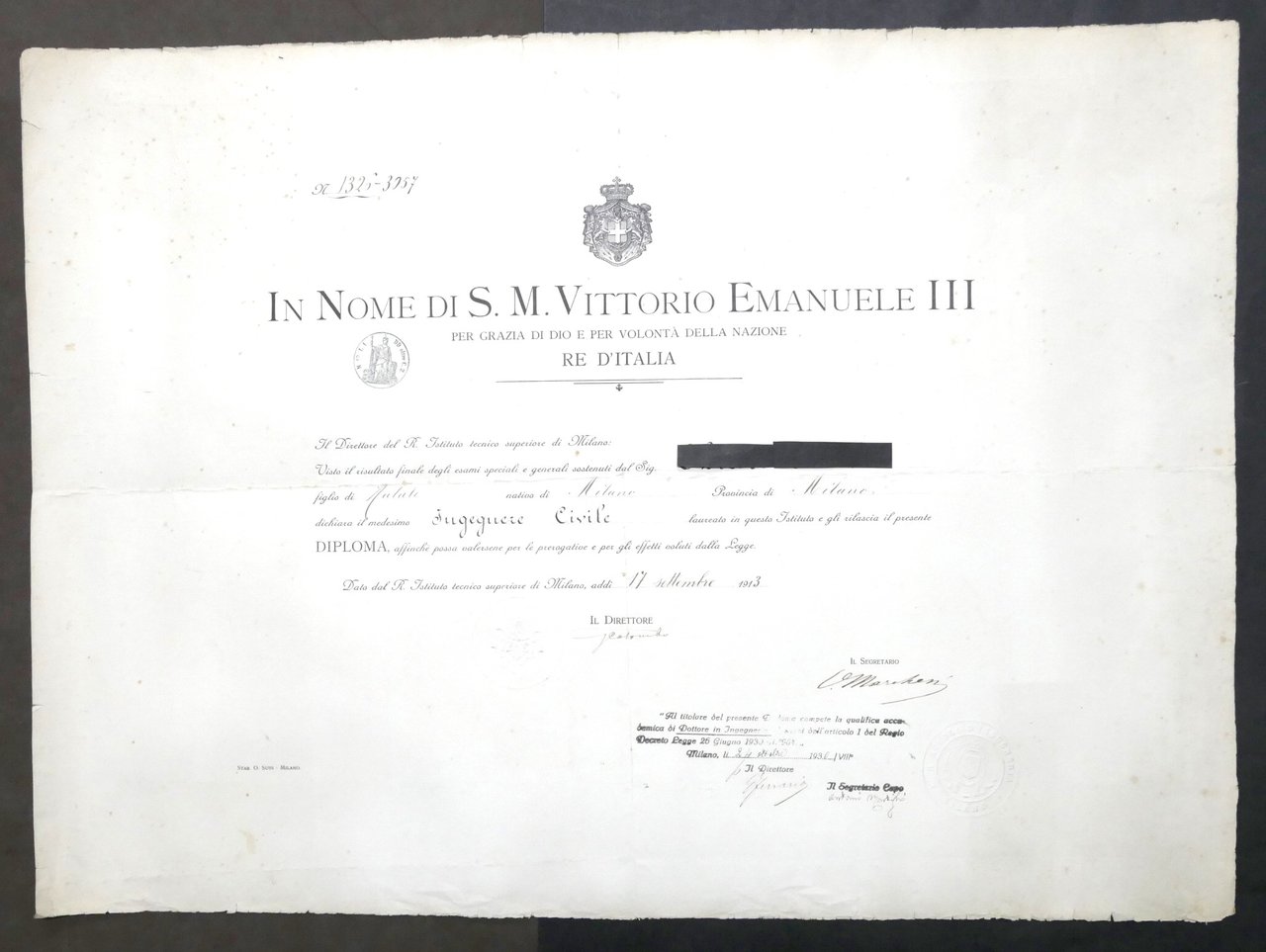 R. Scuola d'Ingegneria - Milano - Diploma di Laurea - …