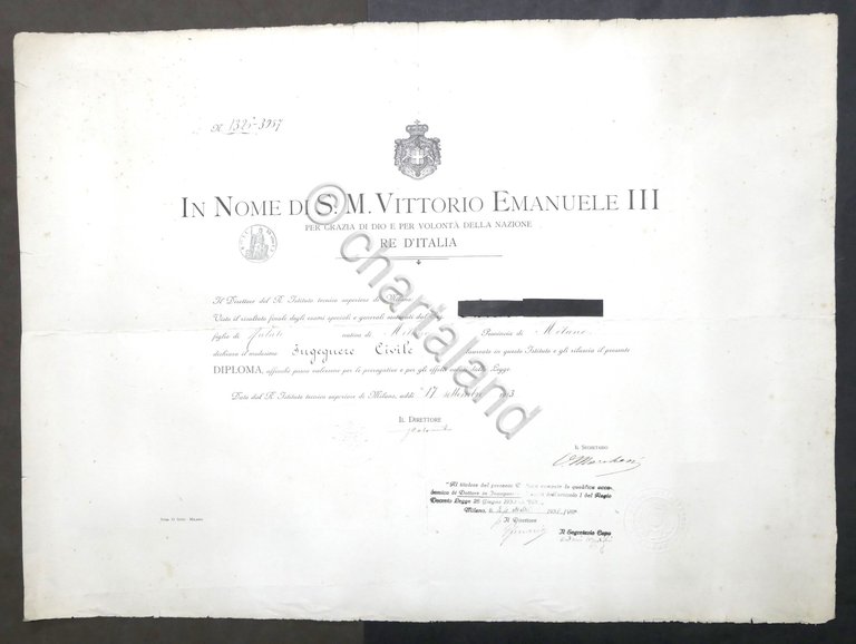 R. Scuola d'Ingegneria - Milano - Diploma di Laurea - …