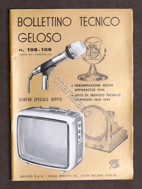 Radiotecnica - Bollettino Tecnico Geloso n. 108 - 109 del …